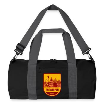 Anvers België - Sac de sport recyclé - noir/gris graphite - Devant