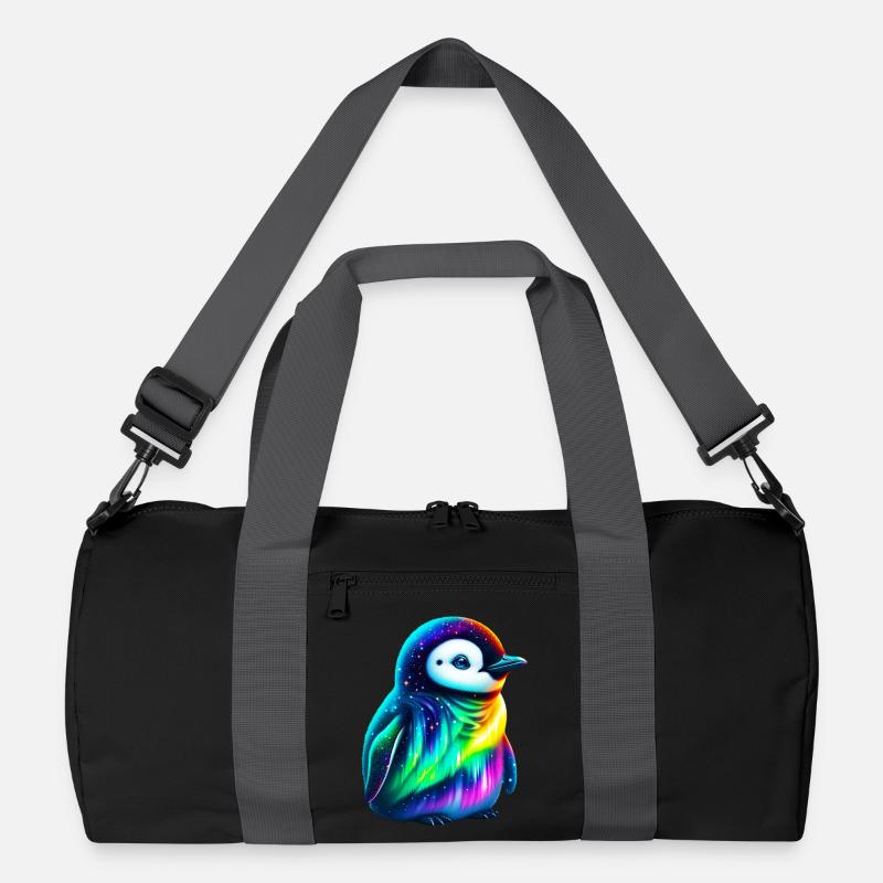 Aurora Borealis Pinguin Recycelte Duffel Bag