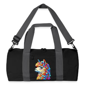 Alpaga - Sac de sport recyclé - noir/gris graphite - Devant