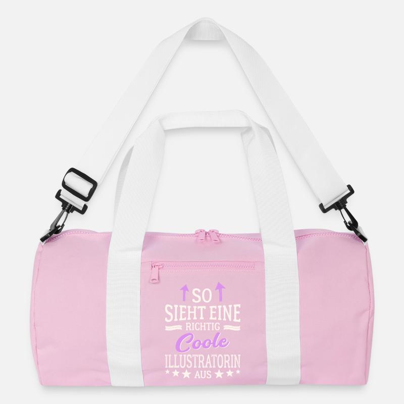 So sieht eine richtig coole Illustratorin aus Recycelte Duffel Bag