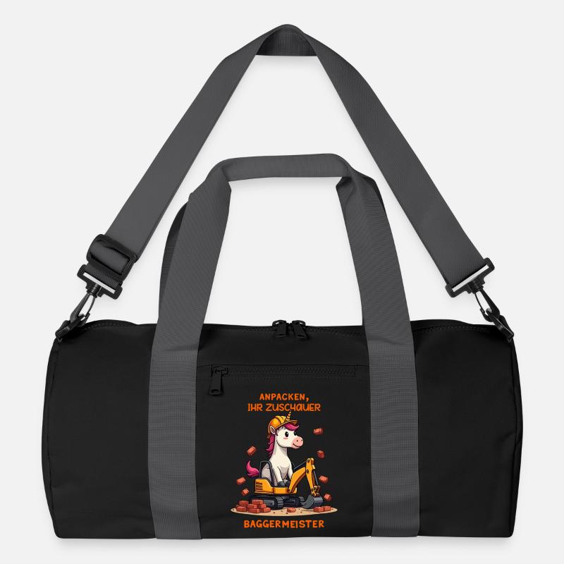 Unicorn Excavator Master Recycled Duffel Bag