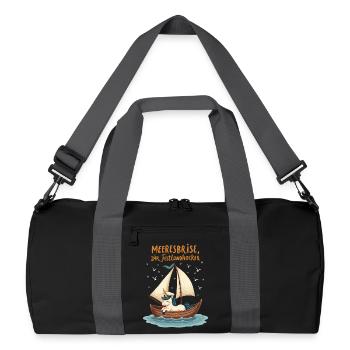 Sail unicorn ahoy ! - Recycled Duffel Bag - black/graphite grey - Front