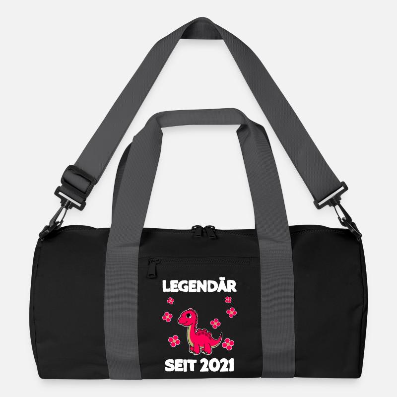 Legendary since 2021 Brontosaurus - Recycled Duffel Bag - black/graphite grey