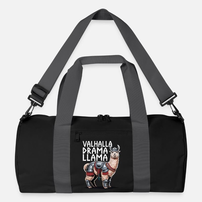 Valhalla Drame Lama - Sac de sport recyclé - noir/gris graphite