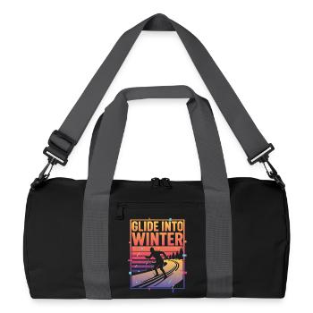 Glissez en hiver Neon Retro - Sac de sport recyclé - noir/gris graphite - Devant