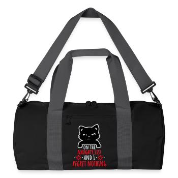 Sur la liste des vilains et ne regrette rien Böse Katze - Sac de sport recyclé - noir/gris graphite - Devant