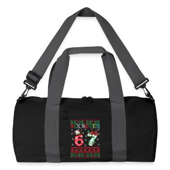 67 Christmas Funny Six Seven Meme - Sac de sport recyclé - noir/gris graphite - Devant