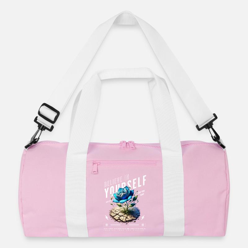 Glaube an dich Selbst Blüte Recycelte Duffel Bag
