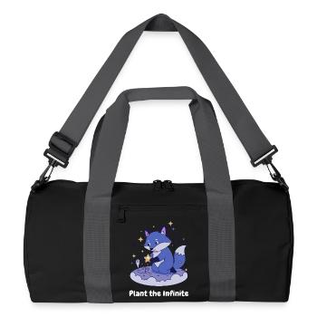 Night Star Fox on Cloud - Recycled Duffel Bag - black/graphite grey - Front