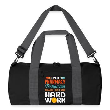 Apotheker Pharmazeutisch-technischer - Recycelte Duffel Bag - Schwarz/Graphitgrau - Vorne