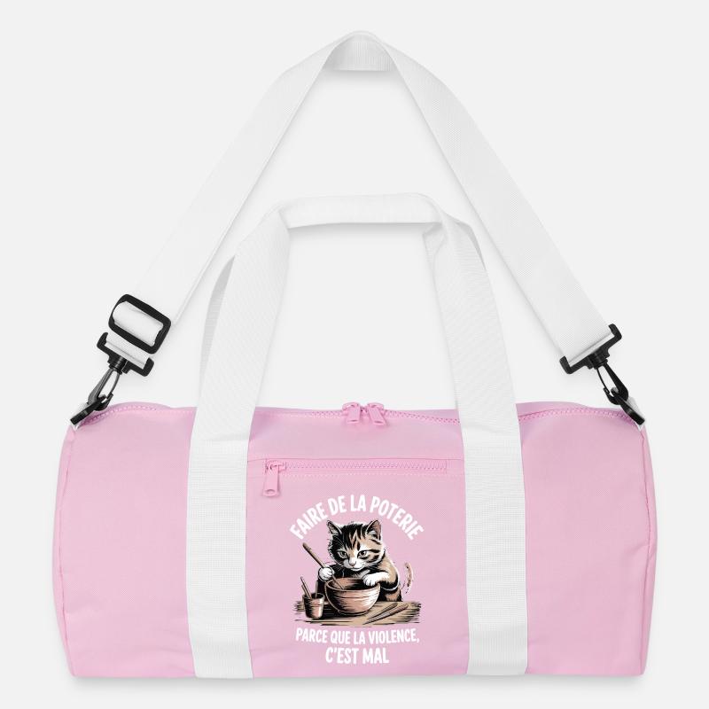 Pottery, because violence is bad Recycled Duffel Bag