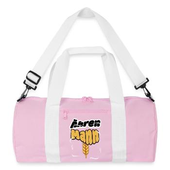 Ears of corn man funny wheat saying for farmers - Recycled Duffel Bag - pink/white - Front