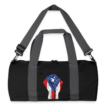 Puerto Rico Faust - Recycelte Duffel Bag - Schwarz/Graphitgrau - Vorne