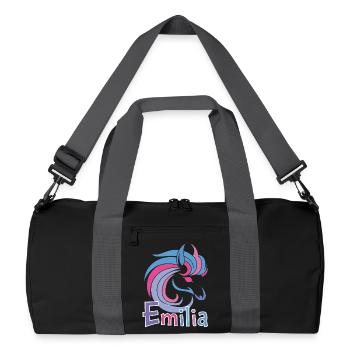 Emilia Pastel Horse Magic - Recycled Duffel Bag - black/graphite grey - Front