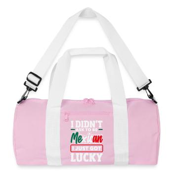Fierté du Mexique & Maison Drapeau du Mexique - Sac de sport recyclé - rose/blanc - Devant