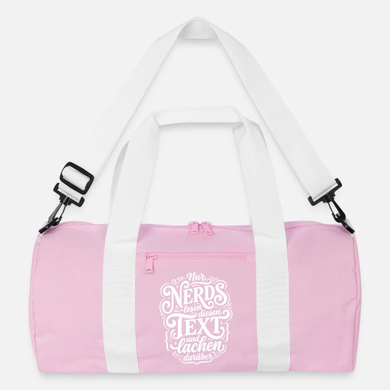 Nerd liest Text Humor Spruch Recycelte Duffel Bag
