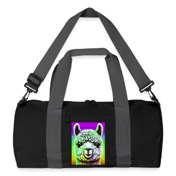Alpaga - Sac de sport recyclé - noir/gris graphite - Devant