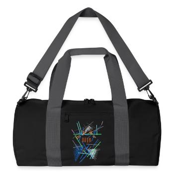 Architecture Pattern - Abstract - Recycled Duffel Bag - black/graphite grey - Front