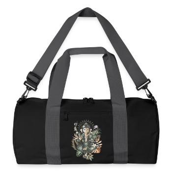 fascinating Ganesha a god with an elephant's head - Recycled Duffel Bag - black/graphite grey - Front