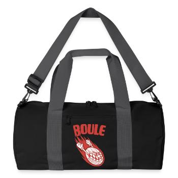 Boules volantes pour les joueurs de boules Bouler - Sac de sport recyclé - noir/gris graphite - Devant