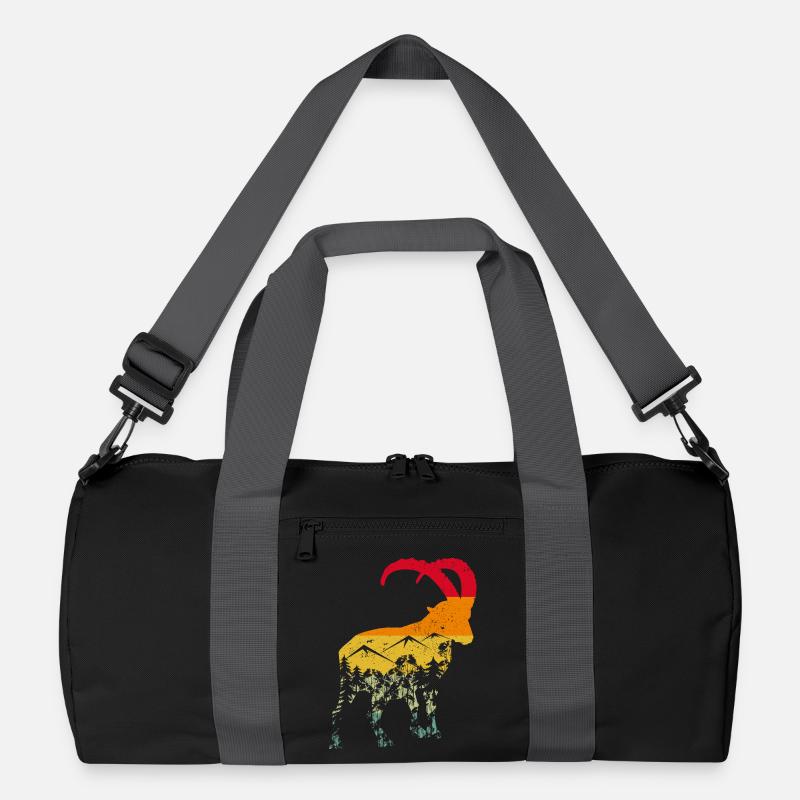 Steinbock, Wandern, Berge Recycelte Duffel Bag
