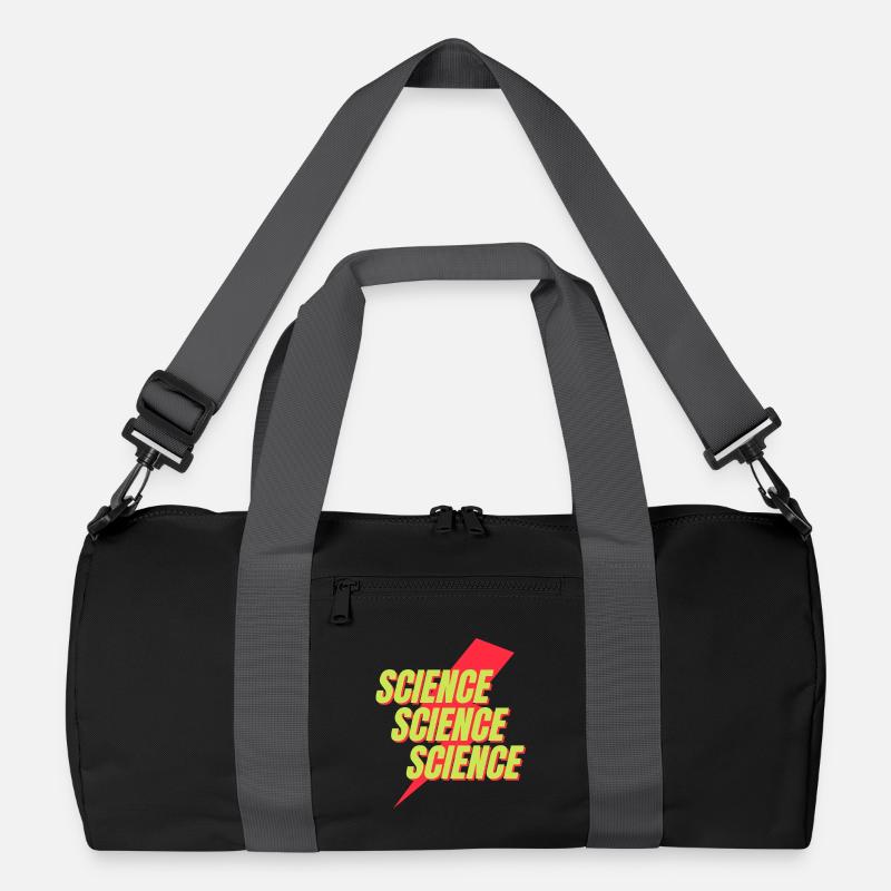 Neon Science Bolt Design Recycled Duffel Bag