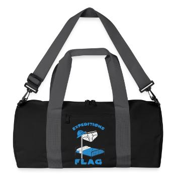Drapeau d’expédition, Sous-vêtements pour hommes - Sac de sport recyclé - noir/gris graphite - Devant
