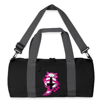 Catan | Satanic Cat with Cross | 666 - Recycled Duffel Bag - black/graphite grey - Front