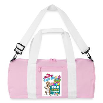 Happy Easter Easter Bunny Egg Hunt Champion Easter - Recycled Duffel Bag - pink/white - Front