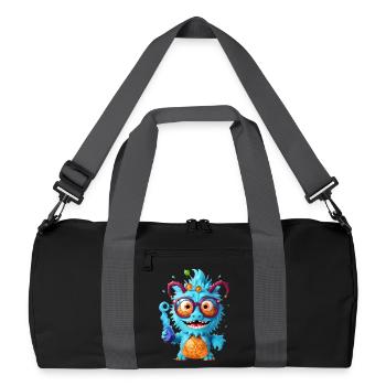 Professor Monster - Recycled Duffel Bag - black/graphite grey - Front
