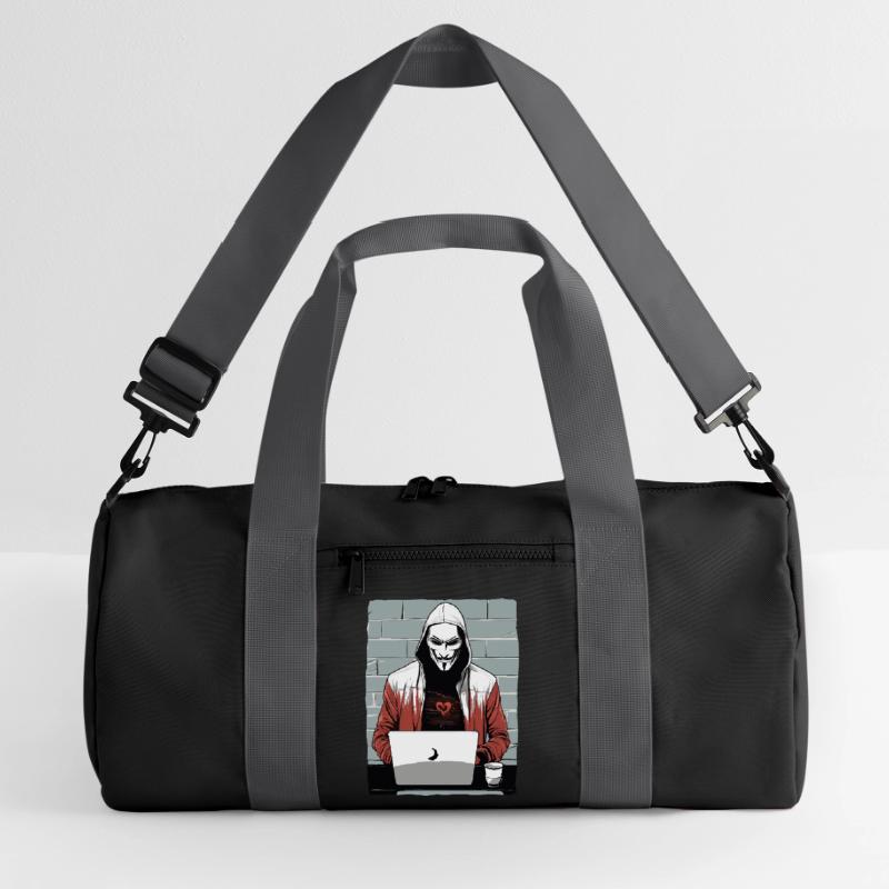 Anonymous Hacker Recycelte Duffel Bag