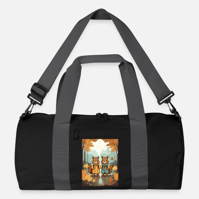Süße Eichhörnchen Recycelte Duffel Bag