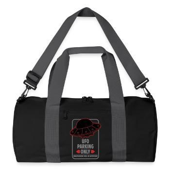 Ufo Parking Only | Colors changeable - Recycled Duffel Bag - black/graphite grey - Front