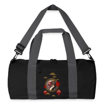 Bonne année du Dragon Chinois - Sac de sport recyclé - noir/gris graphite - Devant