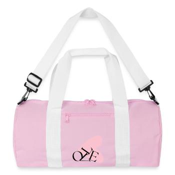 Typographie abstraite du cœur NE - Sac de sport recyclé - rose/blanc - Devant