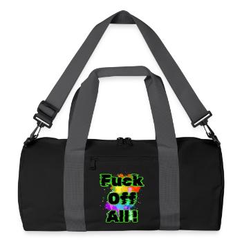 Allez vous faire foutre - Sac de sport recyclé - noir/gris graphite - Devant
