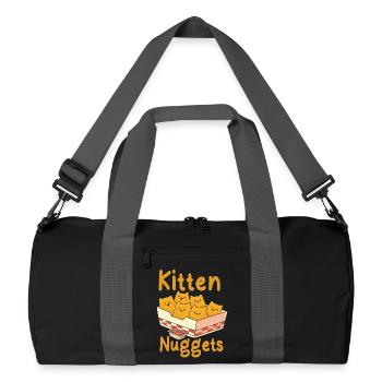 Kitten Nuggets - Recycled Duffel Bag - black/graphite grey - Front