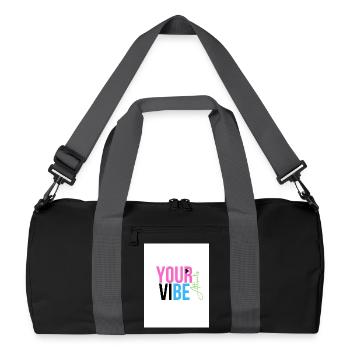 Positive and Motivating Vibration - Recycled Duffel Bag - black/graphite grey - Front