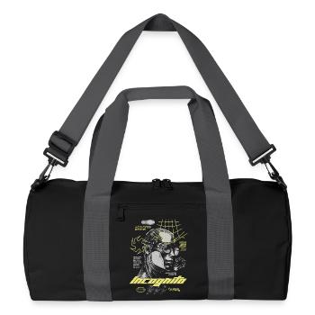 Urban Future – Streetwear futuriste - Sac de sport recyclé - noir/gris graphite - Devant
