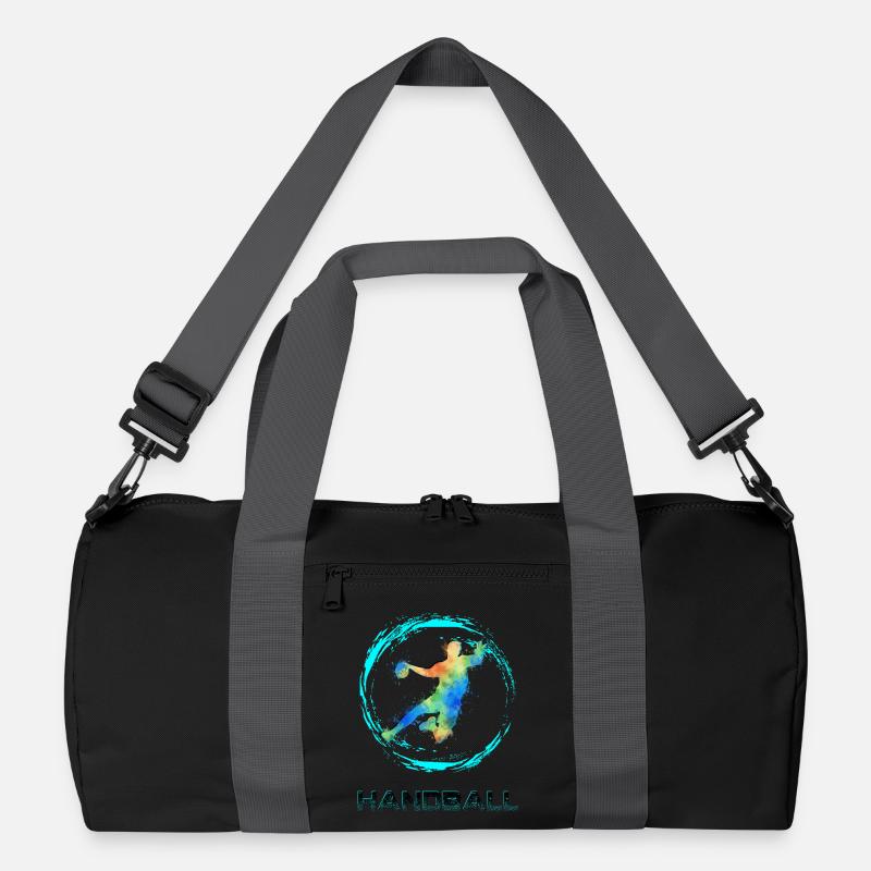 Handball Sprungrbener  - Recycelte Duffel Bag - Schwarz/Graphitgrau