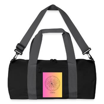 Libra Zodiac Circle Balance - Recycled Duffel Bag - black/graphite grey - Front