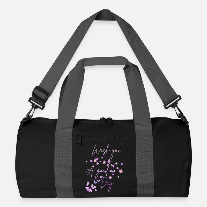 Ich wünsche dir einen schönen Tag, Floral Recycelte Duffel Bag