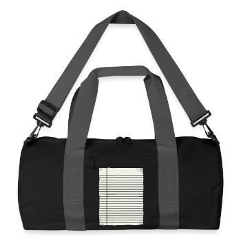 Costume en papier, Carnaval de costumes de groupe - Sac de sport recyclé - noir/gris graphite - Devant