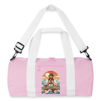 Weißwurst Alpen Kawaii Anime - Recycled Duffel Bag - pink/white - Front