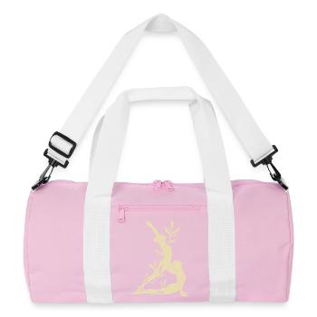 Yoga - Salutation au Soleil - Sac de sport recyclé - rose/blanc - Devant