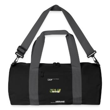 Decisions – Leaf Green Motif - Recycled Duffel Bag - black/graphite grey - Front