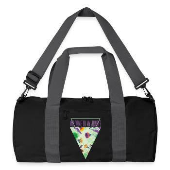 Welcome to the jungle - Recycled Duffel Bag - black/graphite grey - Front