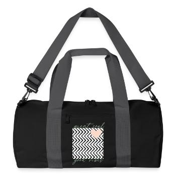 Positive vibes great soul - Recycled Duffel Bag - black/graphite grey - Front