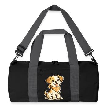 canine - Sac de sport recyclé - noir/gris graphite - Devant