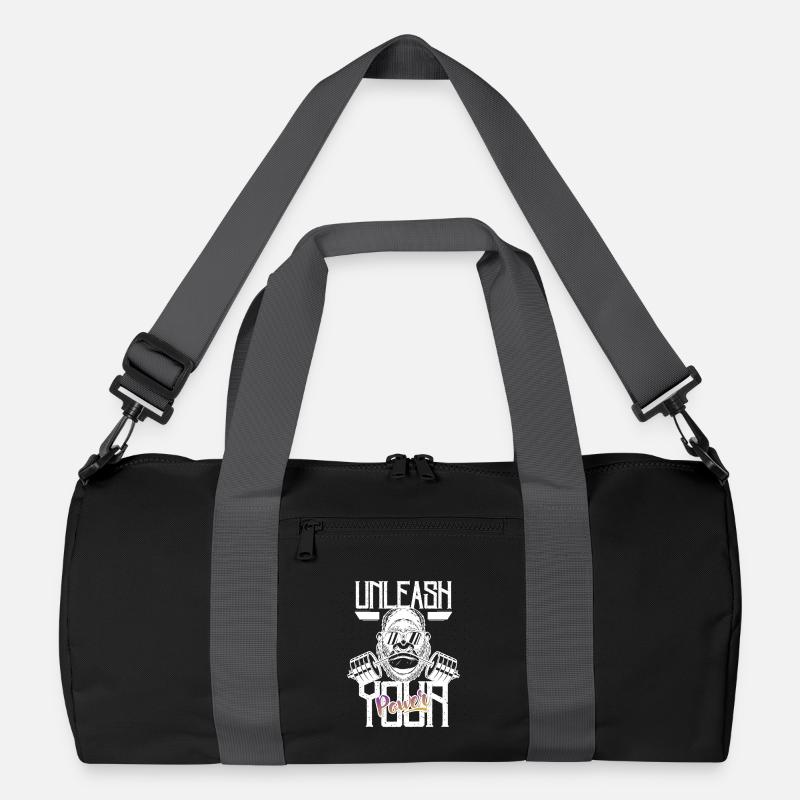 Entfessle Kraft auf der Bühne - Recycelte Duffel Bag - Schwarz/Graphitgrau